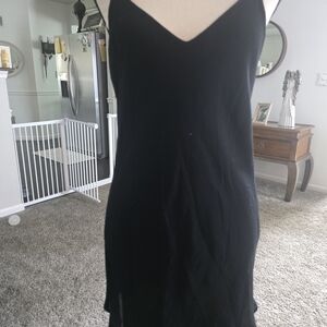 Elaine Kim Size Med Black V-Neck Slip Dress